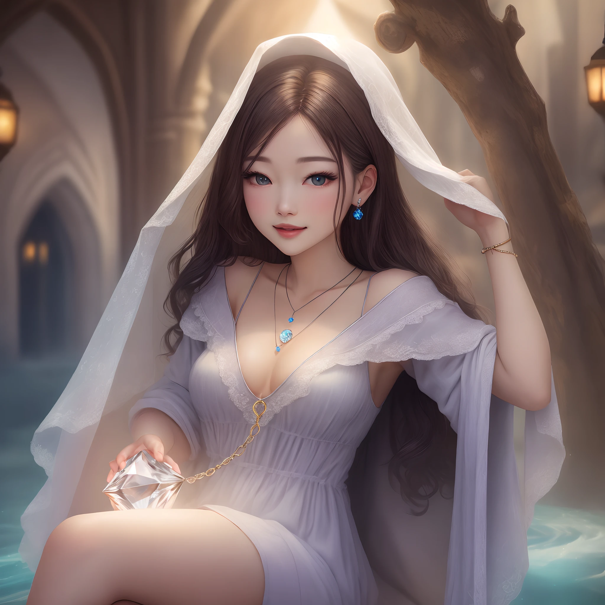 Magical diamond pendant