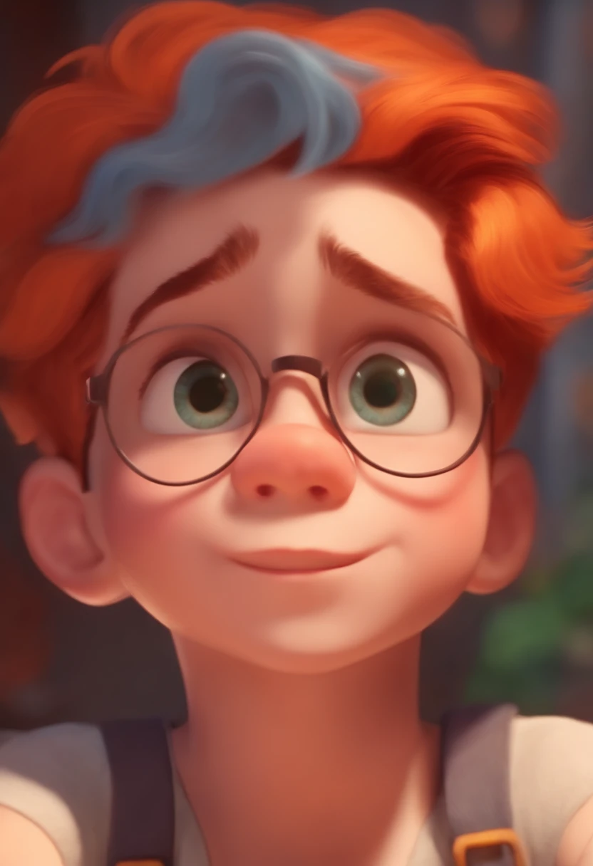 Image of a boy for a story in a YouTube video in Pixar format, He's the  allabester, He's the class leader, He's outgoing, Playful and gets up for a lot of things, cabelo curto