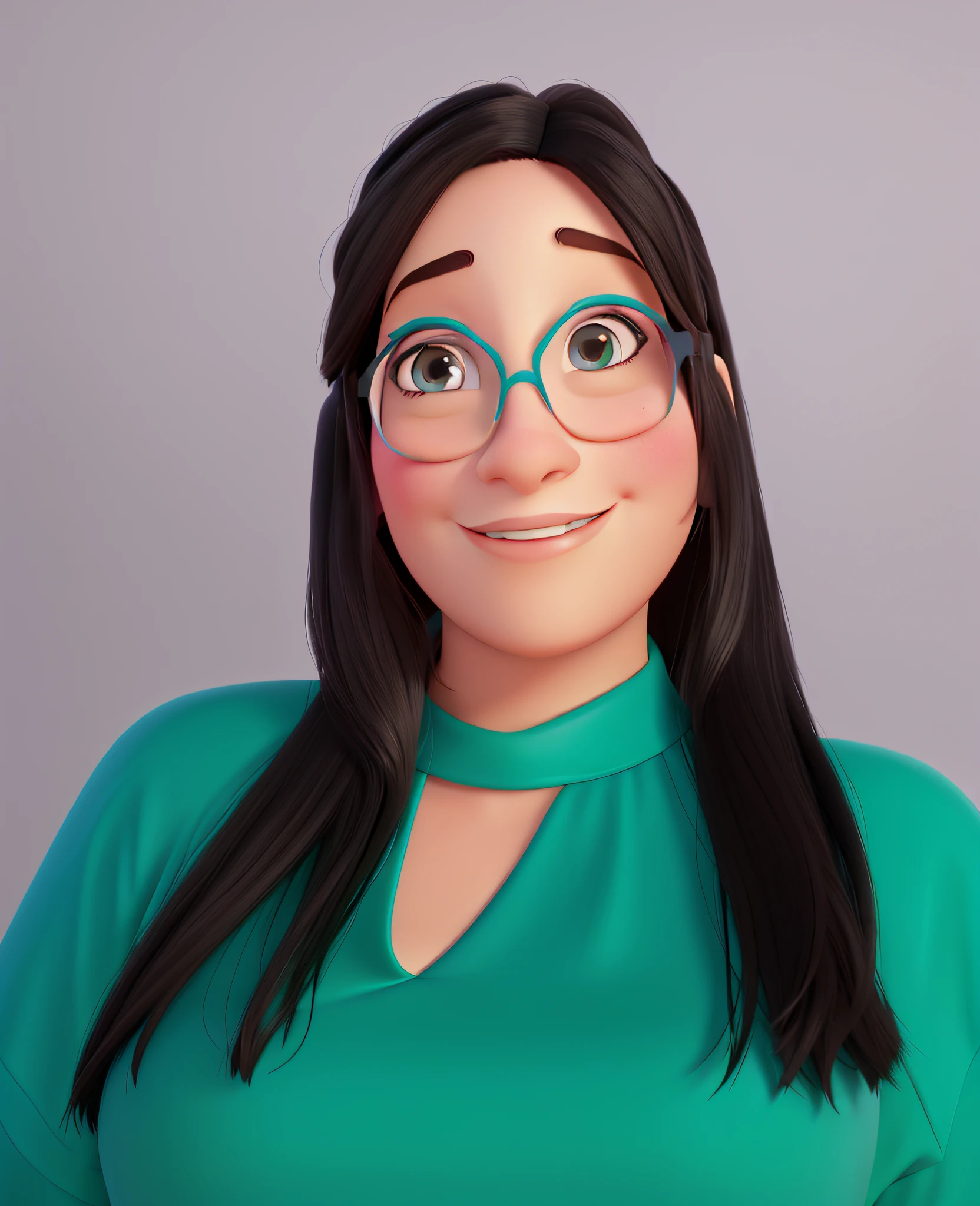 poster no estilo disney pixar, uma mulher branca de oculos de sol, estilo disney pixar, alta qualidade, melhor qualidade