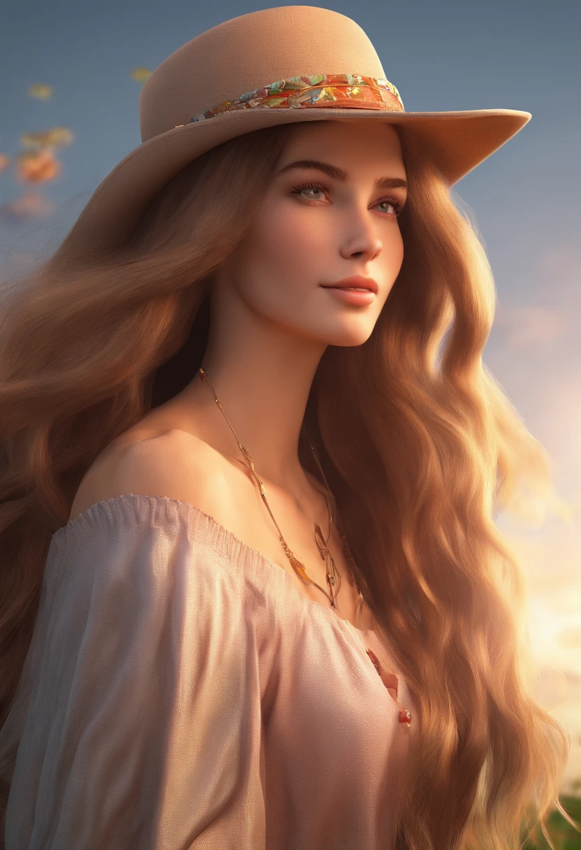 Long haired woman in love with country girl looking for a great love