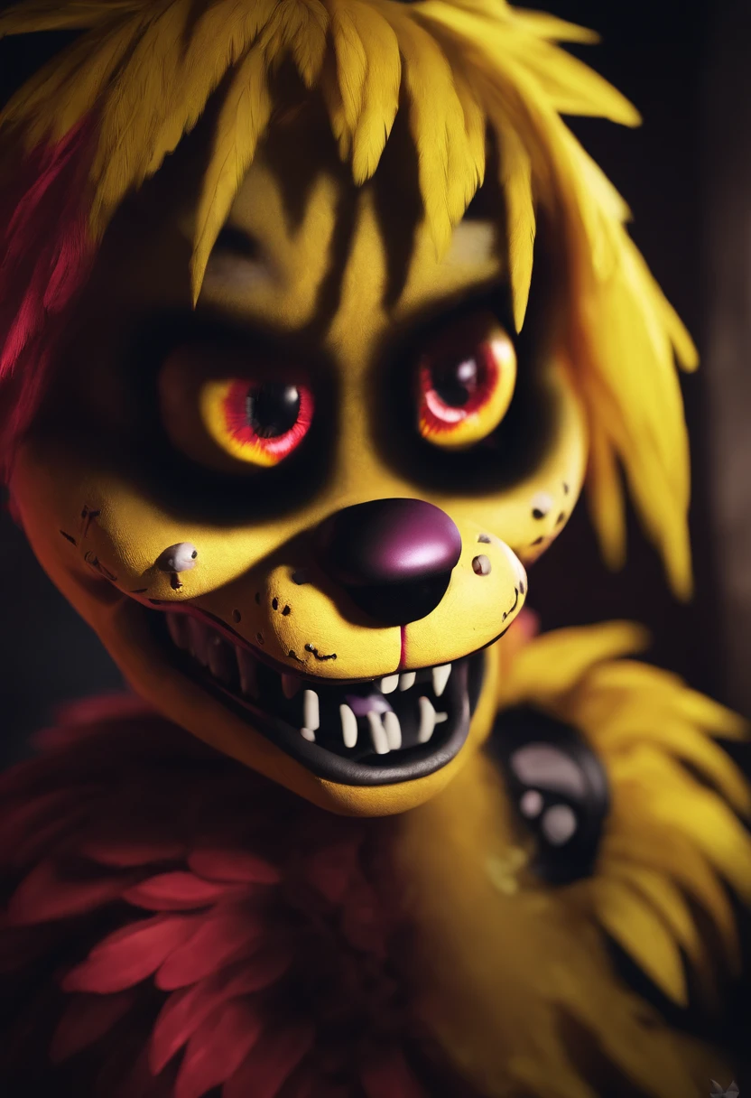 Toy chica five night, sharp teeth, scary