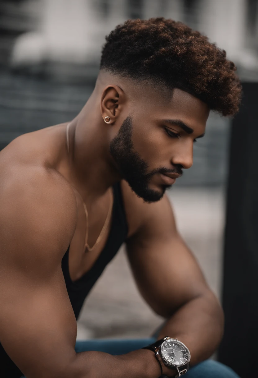 Apparence : Le personnage un homme doit avoir un aspect jeune et réaliste. La peau devrait avoir une teinte nord-africaine authentique. Les cheveux devraient être coiffés avec un dégradé (style fade) pour un look moderne. Le personnage devrait porter un costume sombre et élégant pour un look professionnel. Traits de personnalité : Le personnage devrait être énergique, dynamique et charismatique pour attirer un public jeune. Il devrait avoir un grand sens de l'humour et être amical pour se connecter avec les jeunes. Cibles de contenu : Le personnage devrait être capable de créer du contenu destiné aux jeunes sur les réseaux sociaux, comme des vidéos informatives, divertissantes et éducatives. Attitude et valeurs : Le personnage devrait promouvoir des valeurs positives, telles que la créativité, la persévérance et l'ouverture d'esprit. Contexte : Le personnage devrait être capable de s'adapter à différentes situations, des conseils financiers aux défis de la vie quotidienne, en passant par la culture du magreb