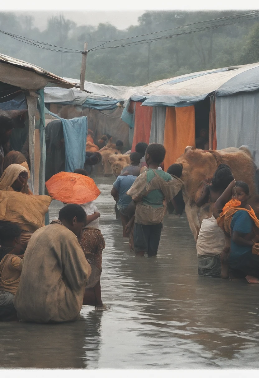 Solidarity action in a shelter