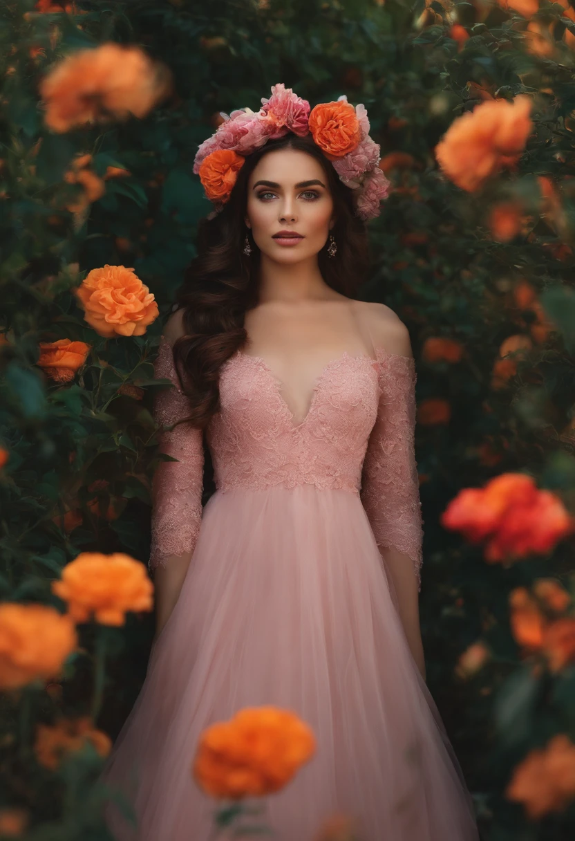 fundo estilo capa de filme da pixer, com menina segurando uma flor