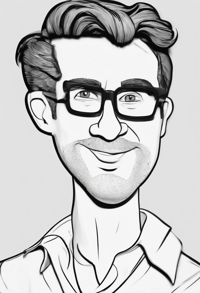 Cartoon character of a man with black glasses and a blue shirt, animation character, Caractere estilizado, animation style rendering, 3D estilizado, Arnold Maya render, 3 d render stylized, toon render keyshot, Personagem 3D, Personagem 3D, 3d rendering stylized, 3 d character render, personagem de desenho animado, Personagem de close up, Pose de personagem,  (Estilo Pixar) (master part:1.2) (Bokeh) (best quality) (pele detalhada) (textura detalhada) (8k) (argila) (Cinematic lighting) (foco nítido