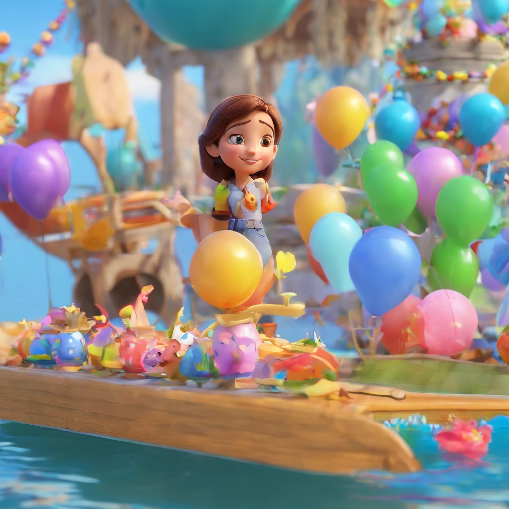"Make a Disney Pixar-style picture, em 3d"