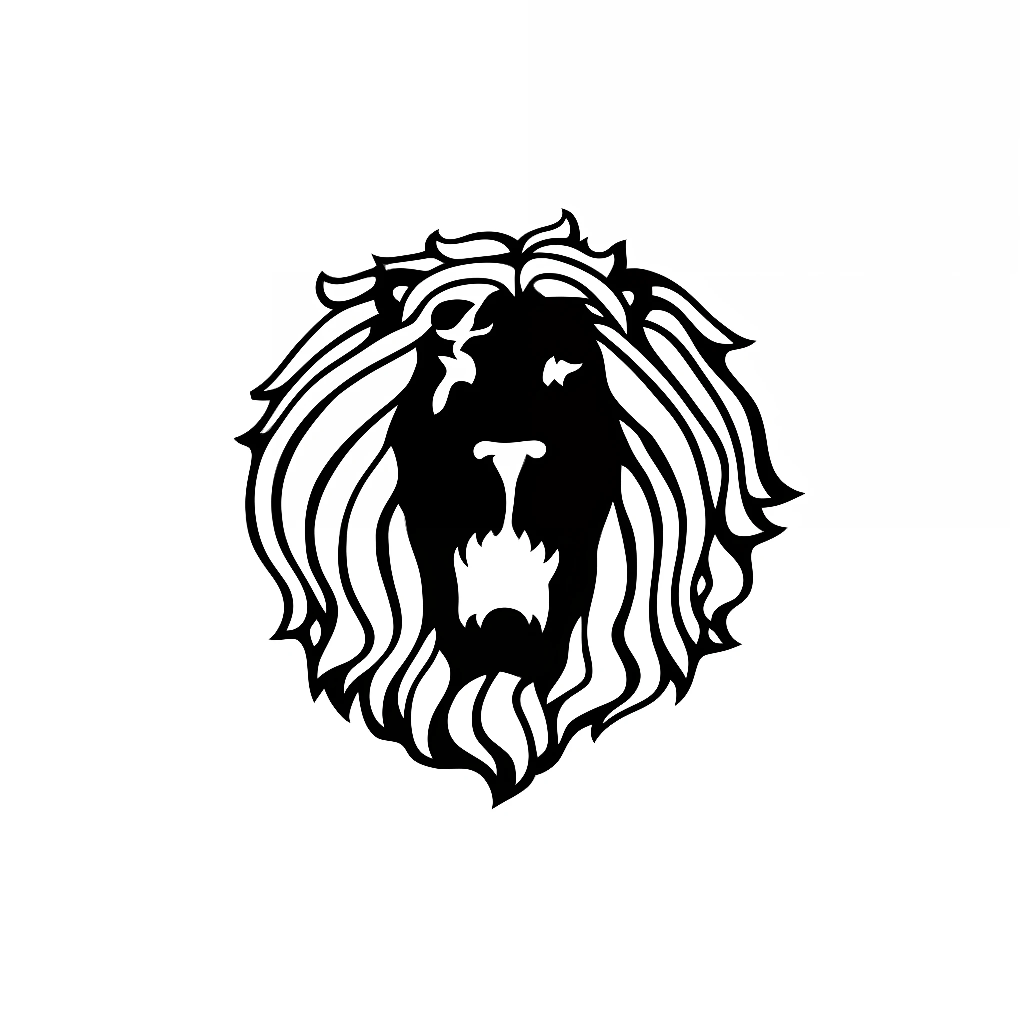 a close up of a lion head with a star in the middle, black metal band logo, black metal logos, icon black and white, black and white logo, half lion, third lion head, single logo, lion head, lion icon, anonymous lion face, lion's gate, dread, satanic, dark sun, black sun, shamanpunk, locklegion