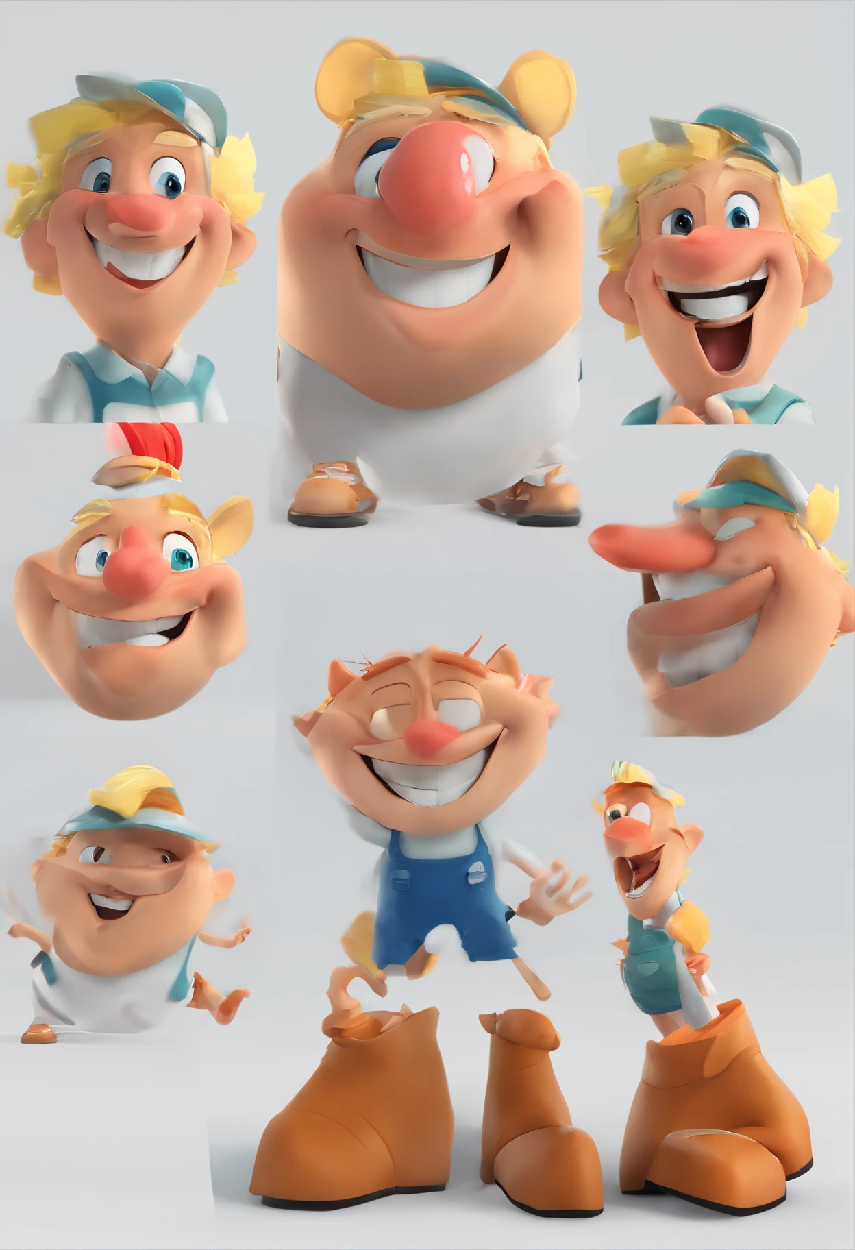 Smiling Man Illustration, sorriso insano, Homem de pele marrom com um sorriso gigante, happily smiling at the camera, sorriso atrevido, he's smiling, sorriso muito grande, Macho sorridente, foto de perfil headshot, rindo sorriso enorme, desenhando no estilo de Arte 3D, c4d, fundo de cor branco puro, estilo disney, estilo pixar render ilustracao Super Detalhe, 8k