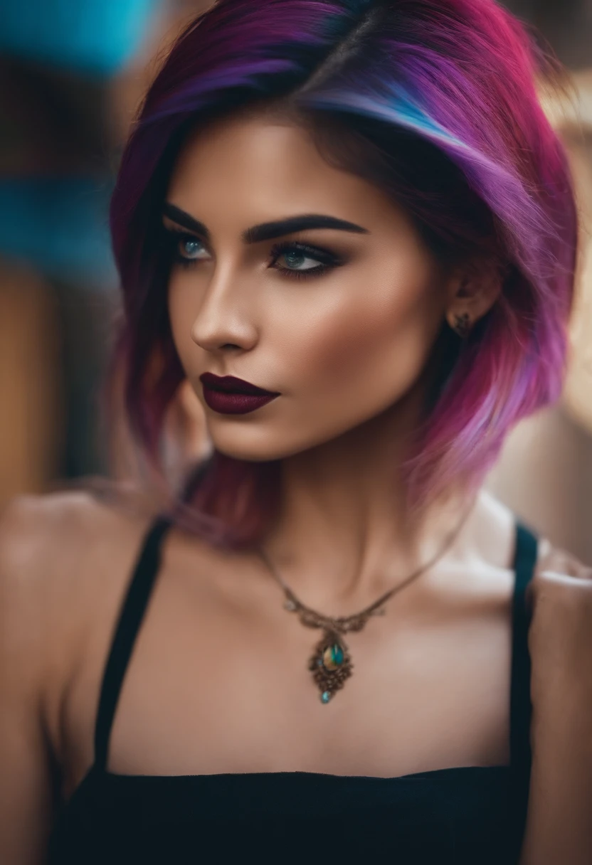 RAW photograph, 1girl, 21 years old, dark pink hair, silver choker necklace, delicate silver watch, plunging neckline skin tight dress, (realistic:1.3), finely detailed, quality, (masterpiece:1.2), (photorealistic:1.2), (best quality), (detailed skin:1.3), (intricate details), dramatic, ray tracing, photograph, 1920's stateroom, Bathed in shadows, Visual novel, Hopeful, Moonlight, film grain, Kodak gold 200, Depth of field 110mm, Flickr, erotic pose, small breasts, perfect facial features, shy