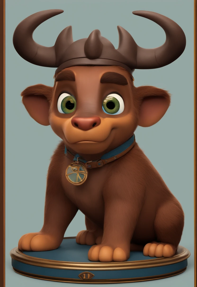 Criar um personagem no estilo pixar dentro de um jaleco. Personagem Brown