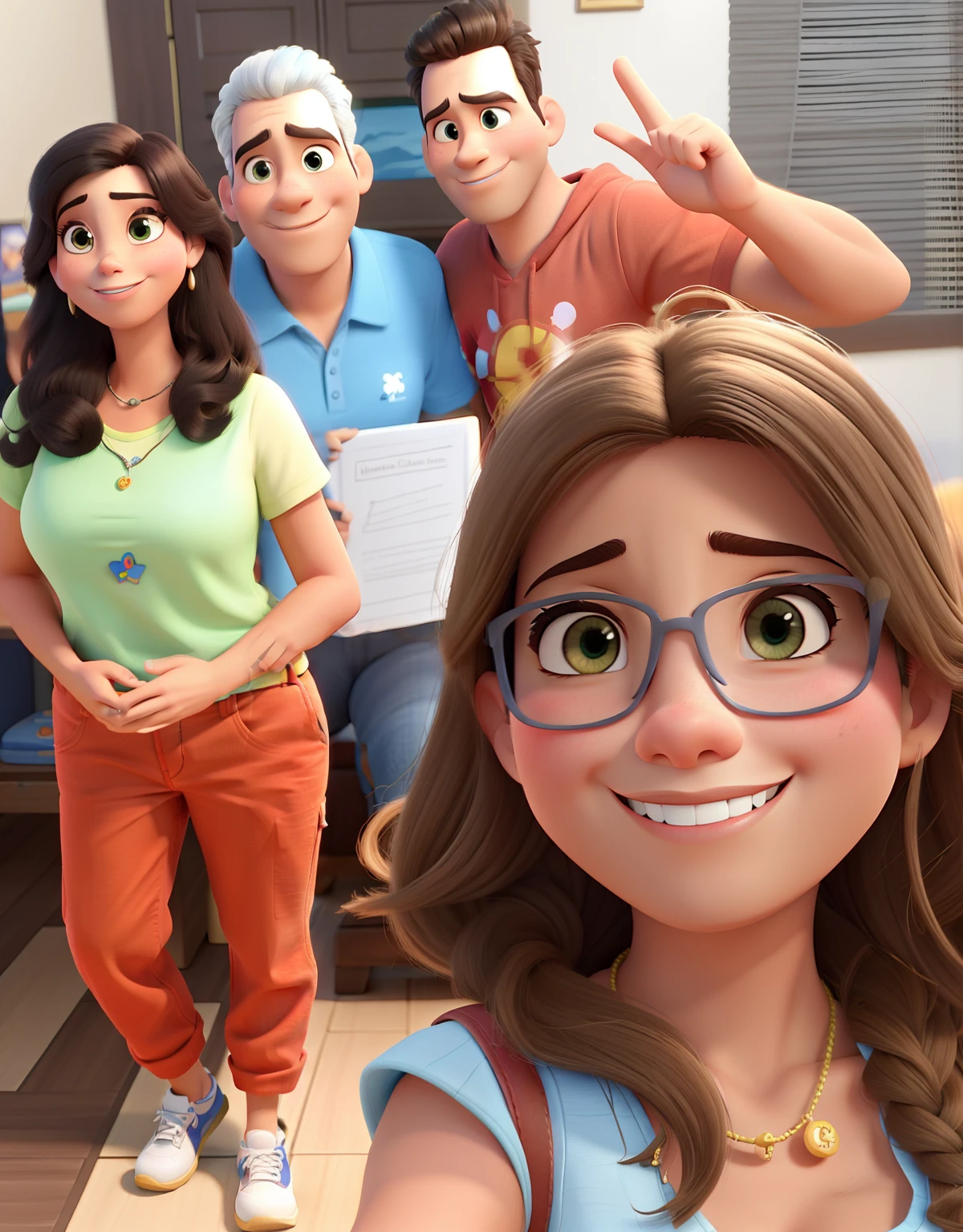 Um estilo familiar Disney pixar, alta qualidade, melhor qualidade