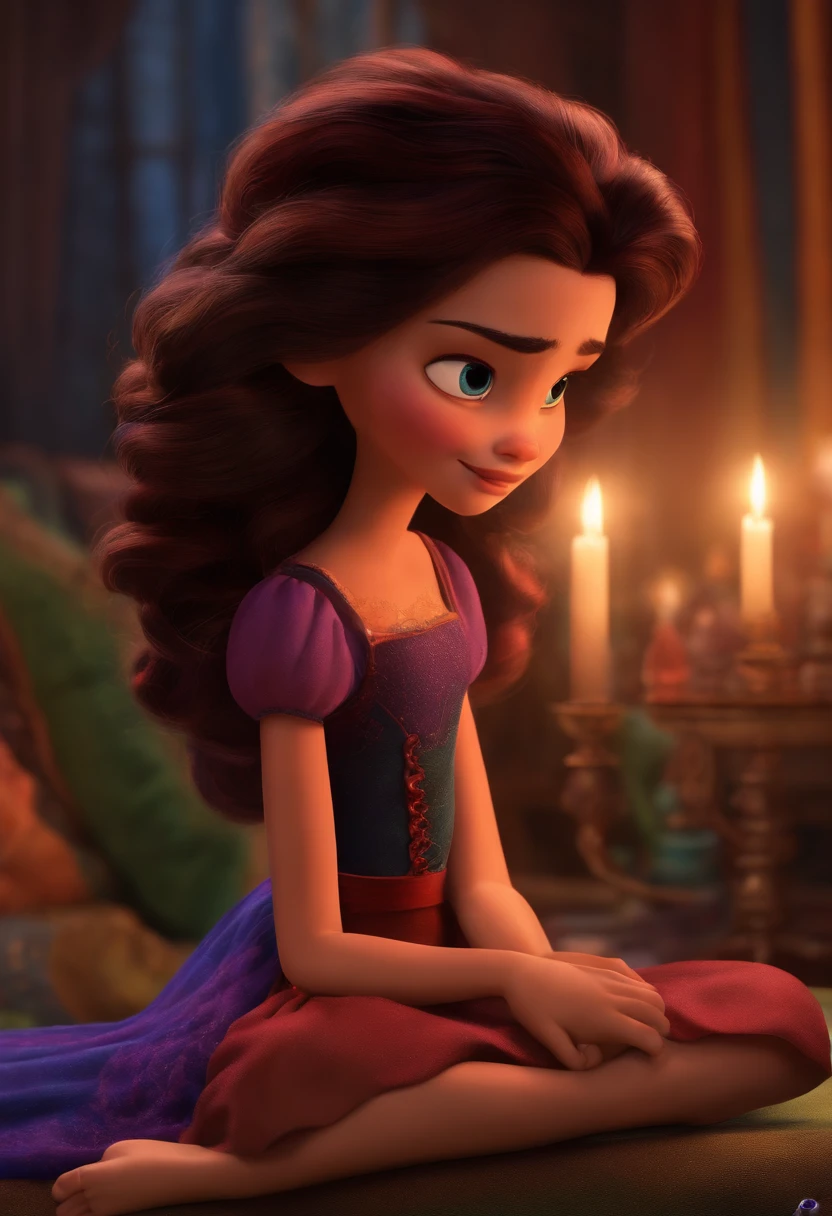 Pixar Disney Many Colors Crine Bile Long Hair