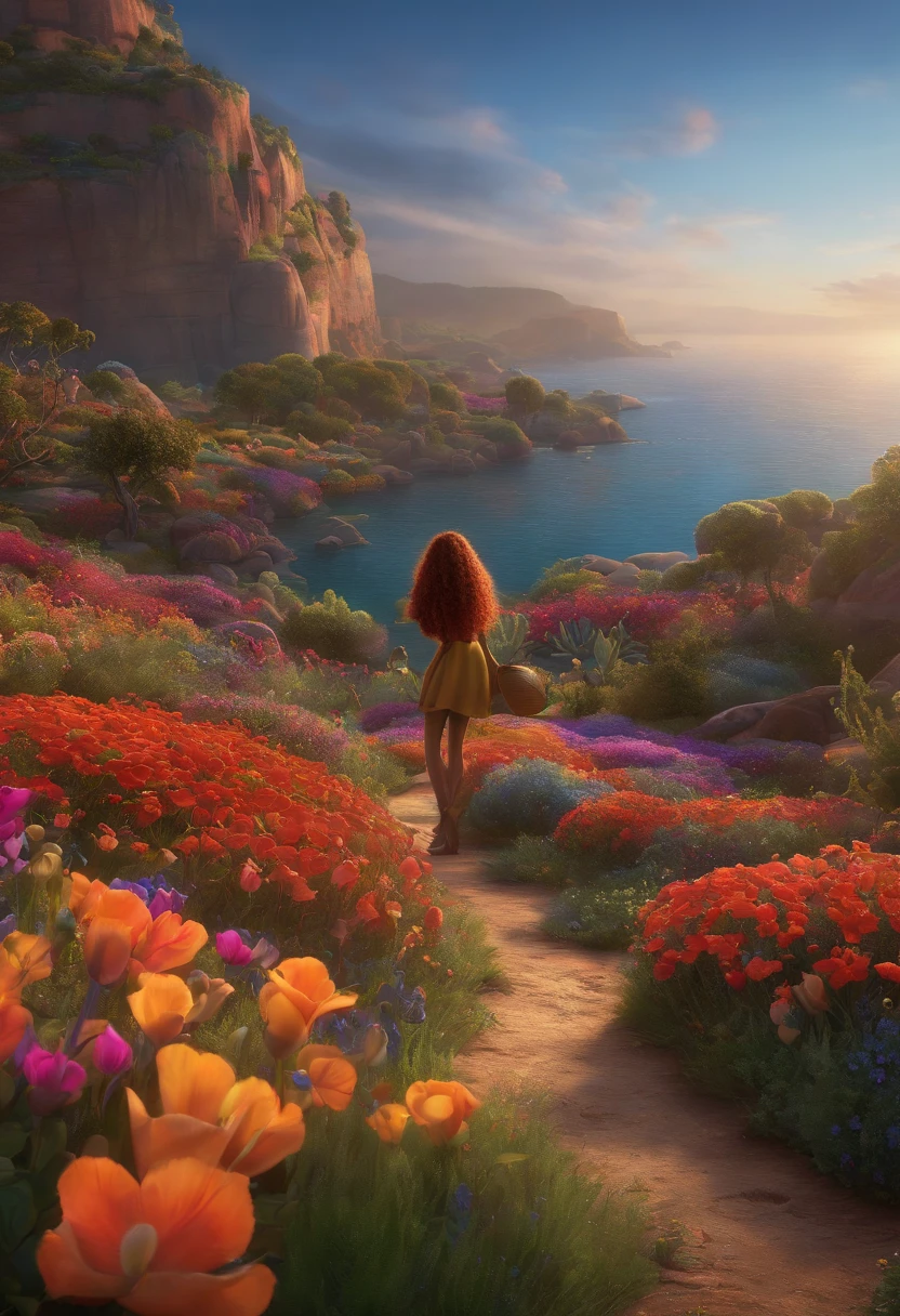 Pixar Disney Many Colors Crine Bile Long Hair