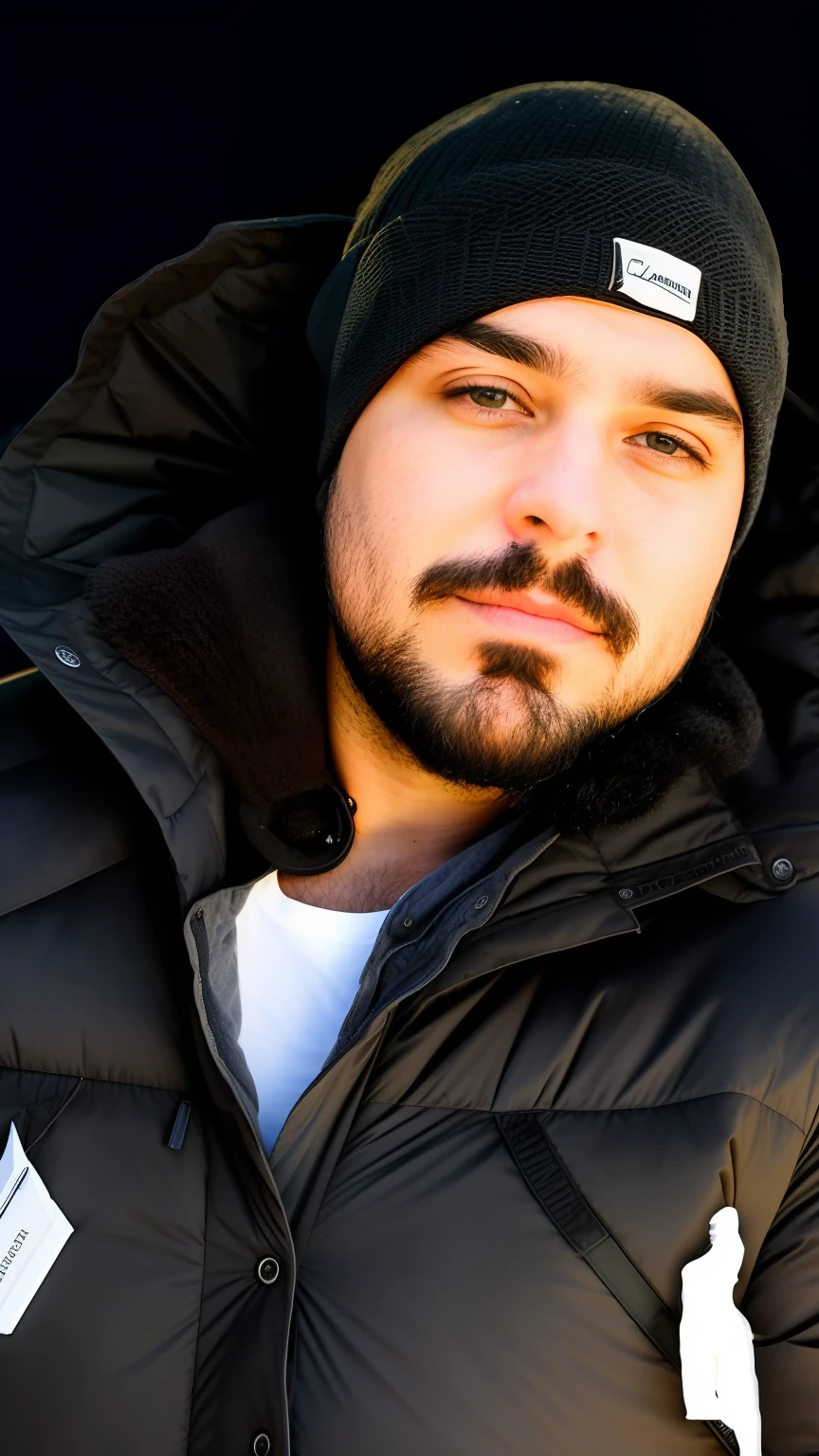 there is a man with a beard and a hat on, Streamer do Twitch / Jogador Ludwig, taken in the early 2020s, foto de perfil 1024px, neckbeard, foto de perfil headshot, foto de perfil, inspired by Antônio Parreiras, imagem de qualidade muito baixa, Alexandros Pyromallis, masterpice de arte