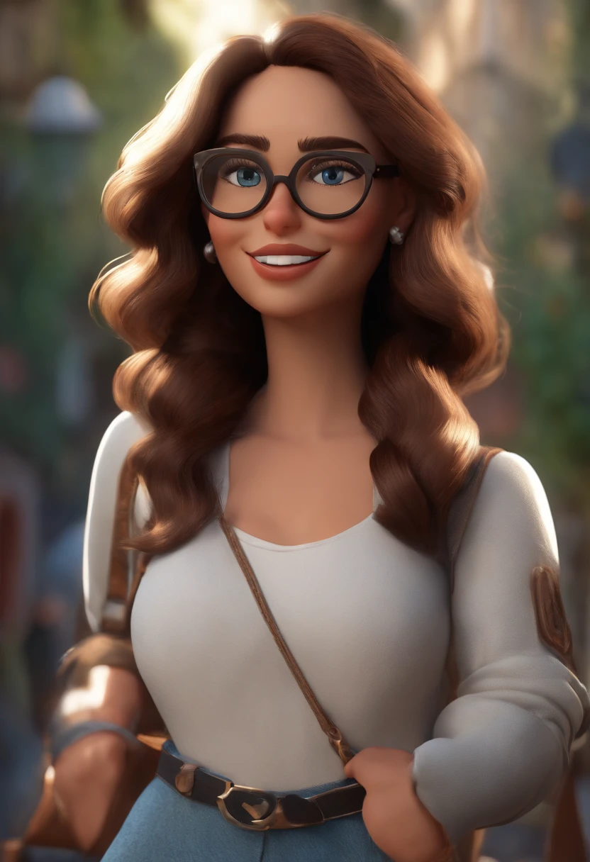 Personaje de dibujos animados de un hombre con gafas negras y una camisa azul, Un personaje animado, stylized character, Rendering animation styles, 3D estilizado, Arnold Maya render, 3D render estilizado, Toon renderizar keyshot, Personaje 3D, Personaje 3D, Renderizado 3D estilizado, Renderizado de 3 caracteres D, Personaje de dibujos animados, Personaje de primer plano, Pose del personaje, (estilo pixar) (Pieza maestra:1.2) (Bokeh) (La mejor calidad) (Piel detallada) (Textura detallada) (8k) (arcilla) (cinematic lighting) (foco nítido,Se sienta y ahueca la parte superior del cuerpo