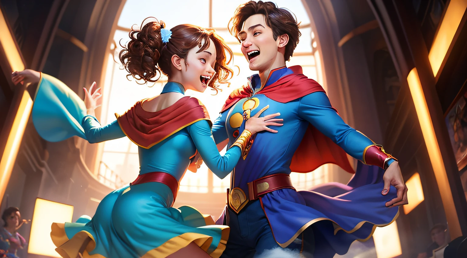 cape movie pixar  two young dancing