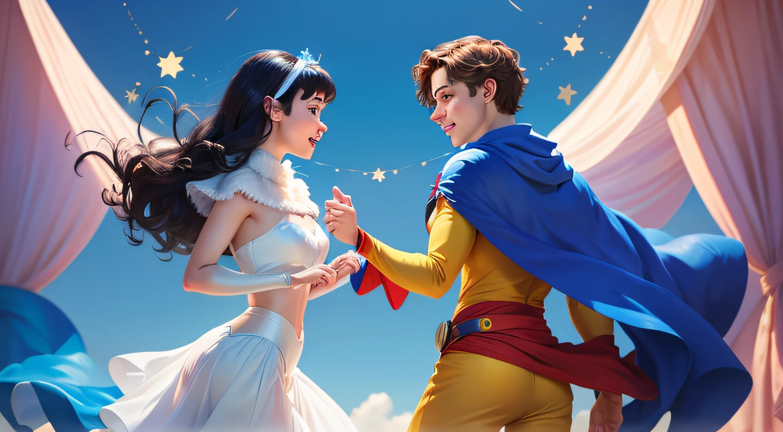 cape disney pixar movie Two young dance