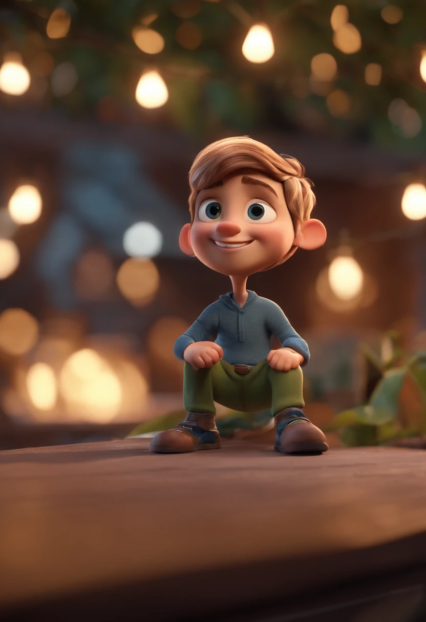 personagem dos desenhos animados de um homem , animation character, Caractere estilizado, animation style rendering, 3D estilizado, Arnold Maya render, 3 d render stylized, toon render keyshot, Personagem 3D, Personagem 3D, 3d rendering stylized, 3 d character render, personagem de desenho animado, Personagem de close up, Pose de personagem, (Estilo Pixar) (master part:1.2) (Bokeh) (best quality) (pele detalhada) (textura detalhada) (8k) (argila) (Cinematic lighting) (foco nítido