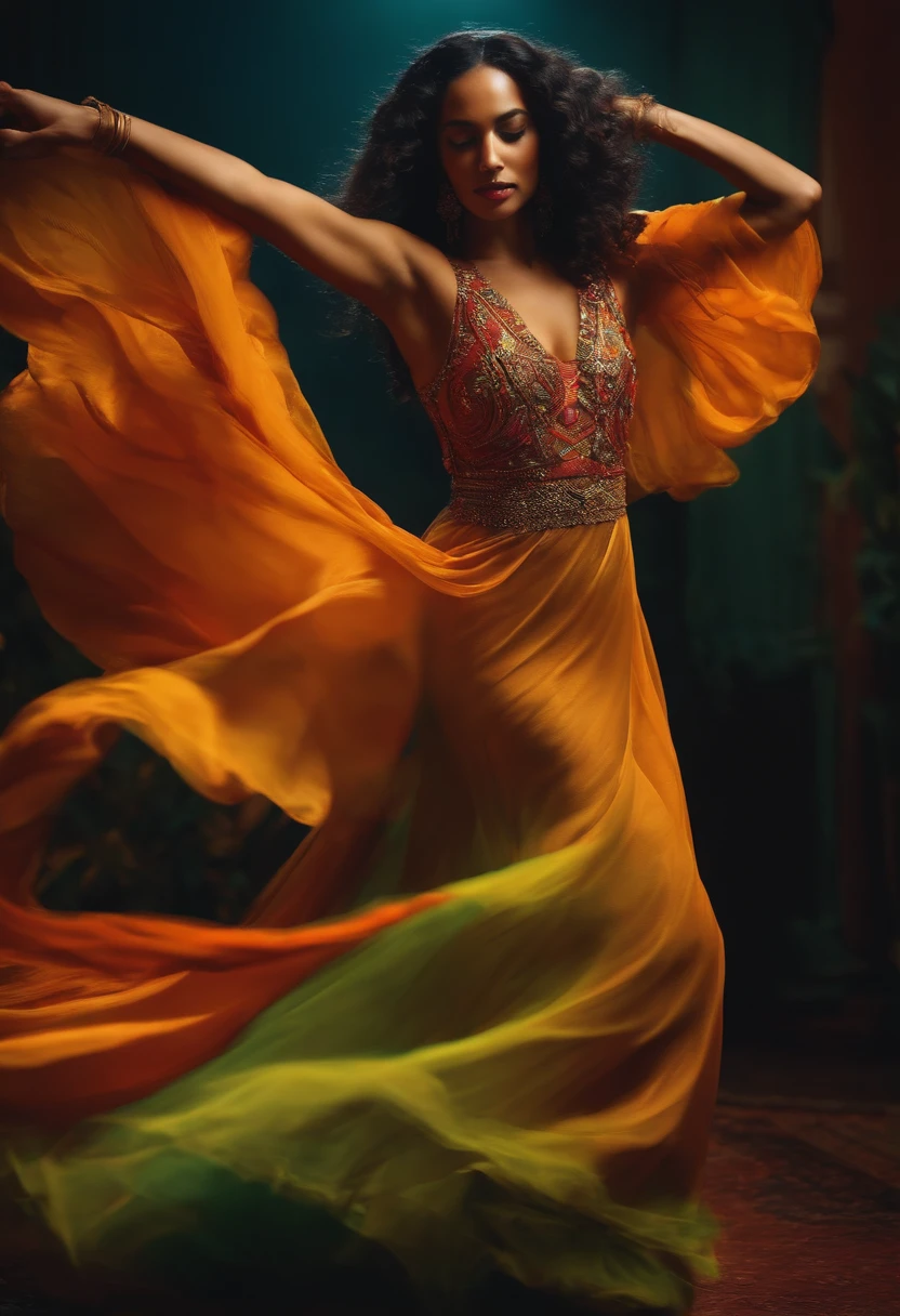 uma mulher dancando
