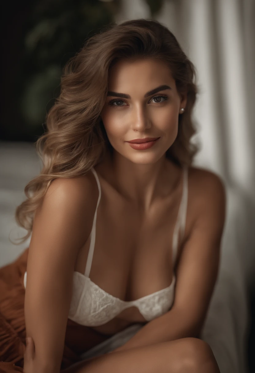 .RAW, analogue, Nikon Z 85 mm,((melhor qualidade)), ((master part)), ((Realistic)),Imagem vintage, linda mulher russa, loiro, 22 anos, posando em um hotel usando lingerie, usando lingerie pequeno, Smile with teeth on display, ((seios pequenos)), detalhes intrincados, altamente detalhado, foco nítido, profissional, 4k, raios de deus, hand model, olhos castanhos deslumbrantes, pequeno,Strong chin defined jaw strong cheekbones highres, detailed facial features, High detail, foco nítido, liso, extremamente detalhado, comendo um prato de salada e carne, fotografia_\(Ultra\), fotorrealista, Realistic, Post-processing, Max Detalhe, rugosidade, vida real, ultra realistic, fotorrealismo, 8k UHD, Luz SEMI-SILHUETA, Rosto eslavo, longos cabelos loiros, cabelo bonito, rosto real