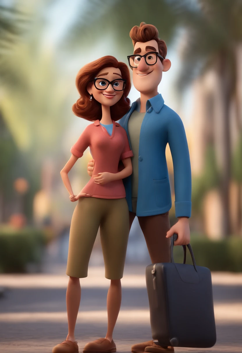 Cartoon character of a man wearing black glasses and a blue shirt, animation character, Caractere estilizado, Rendering Animation Styles, 3D estilizado, Arnold Maya render, 3D render estilizado, Toon renderizar keyshot, Personagem 3D, Personagem 3D, 3d rendering stylized, 3 d character render, Personagem de desenho animado, Personagem de close-up, Pose do personagem,  (Estilo Pixar) (Obra prima:1.2) (Bokeh) (melhor qualidade) (Pele detalhada) (Textura detalhada) (8k) (argila) (Cinematic lighting) (foco nítido