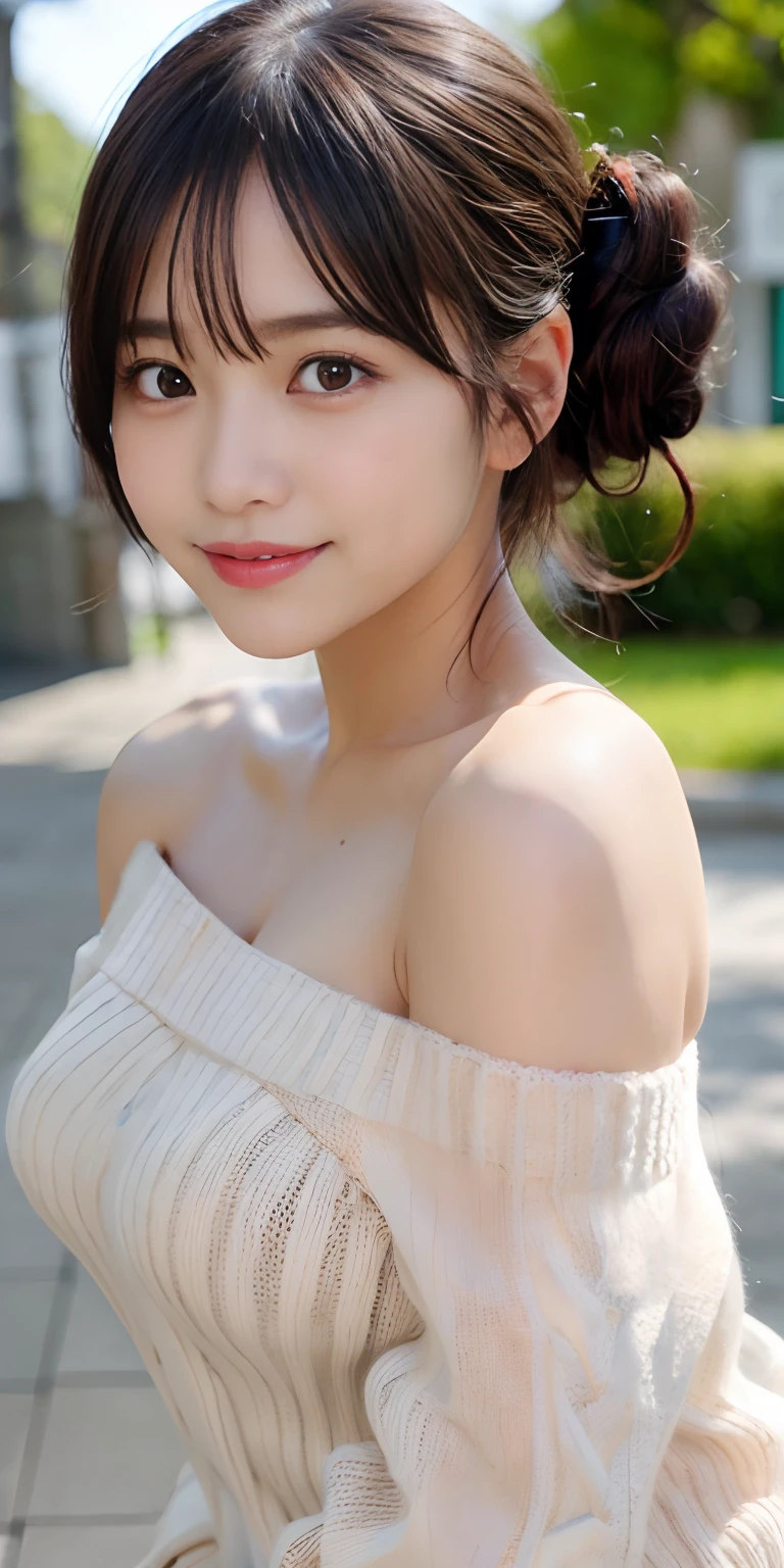 there is a woman sitting on a bench with a cup of coffee, Young Asian girl, young cute wan asian face, girl cute-fine face, chiho, portrait of a japanese teen, Cute young girl, A young Asian woman, cute young woman, Young and cute face, young and cute girl, Beautiful Asian girl, young lovely Korean faces, a cute young woman