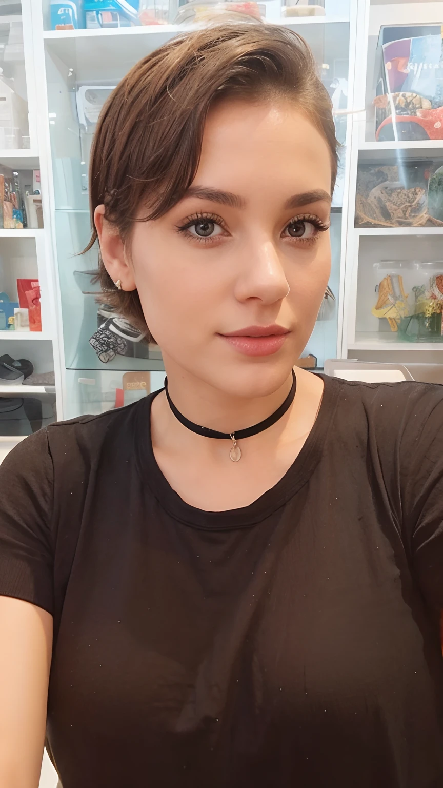 short hair woman