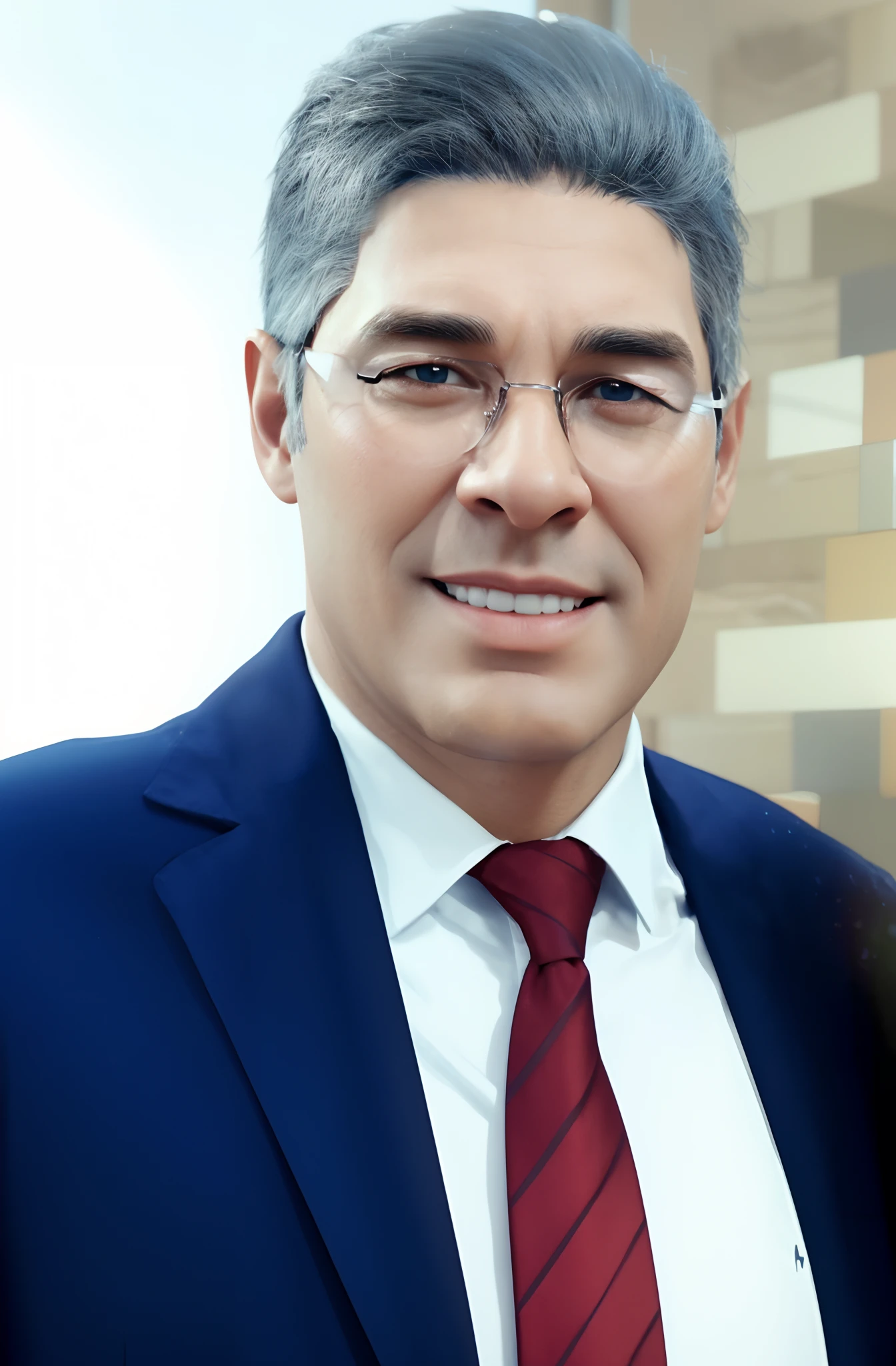 Cartoon character of a man with black glasses and a blue shirt, animation character, Caractere estilizado, animation style rendering, 3D estilizado, Arnold Maya render, 3 d render stylized, toon render keyshot, Personagem 3D, Personagem 3D, 3d rendering stylized, 3 d character render, personagem de desenho animado, Personagem de close up, Pose de personagem, (Estilo Pixar) (master part:1.2) (Bokeh) (best quality) (pele detalhada) (textura detalhada) (8k) (argila) (Cinematic lighting) (foco nítido