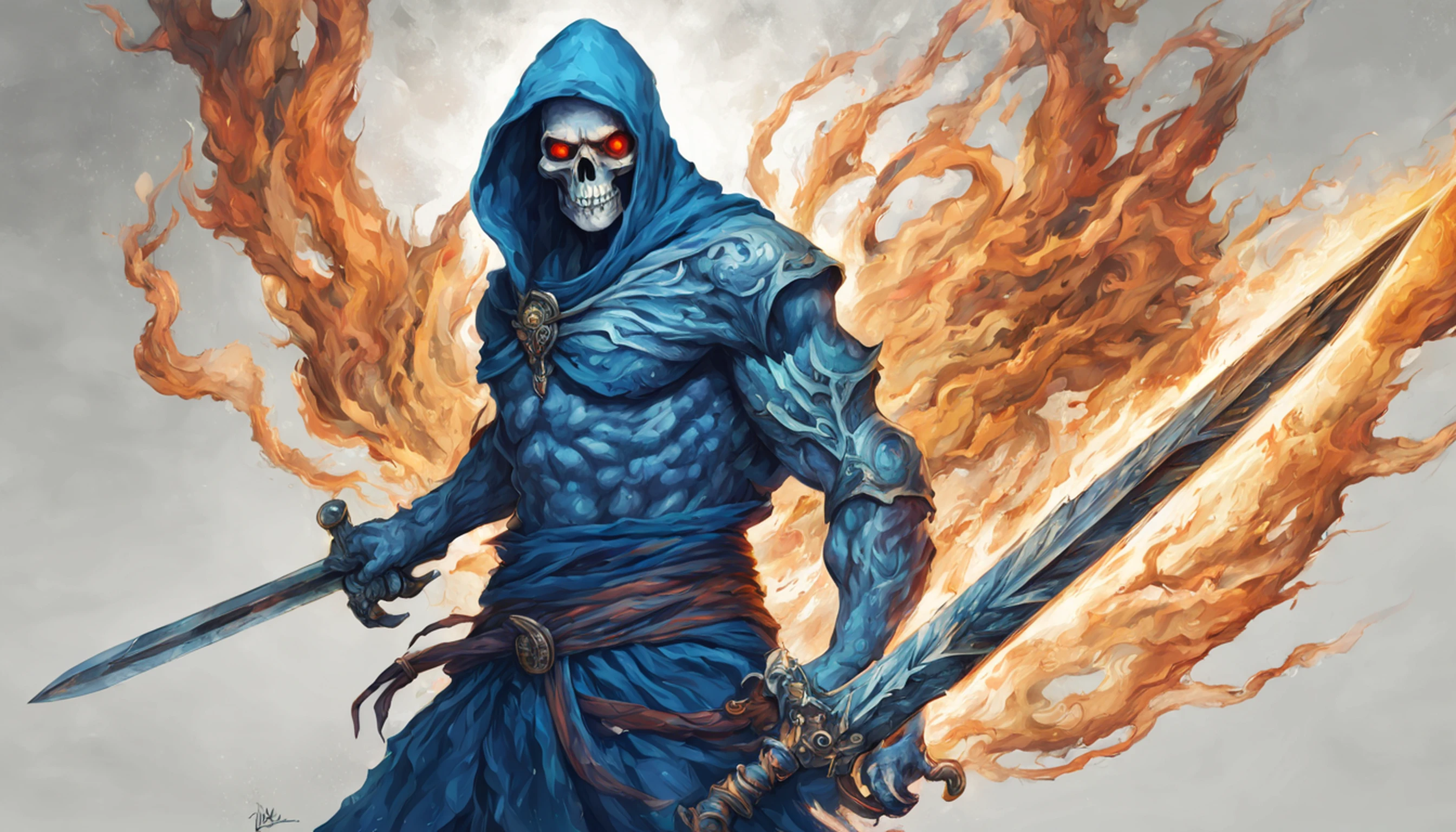 Scary Ghost pirate with ice power