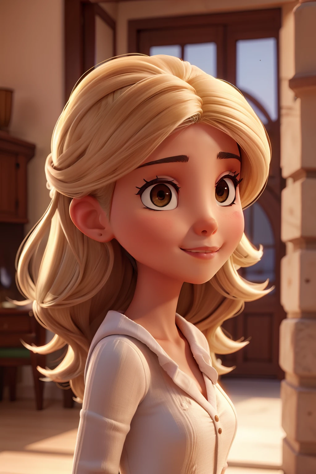 Obra-prima, de melhor qualidade, um adulto cabelo baixo, vestindo terno, no forum