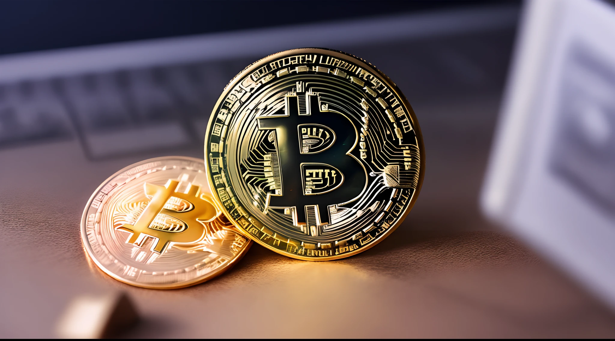 Create a ring with Bitcoin logo