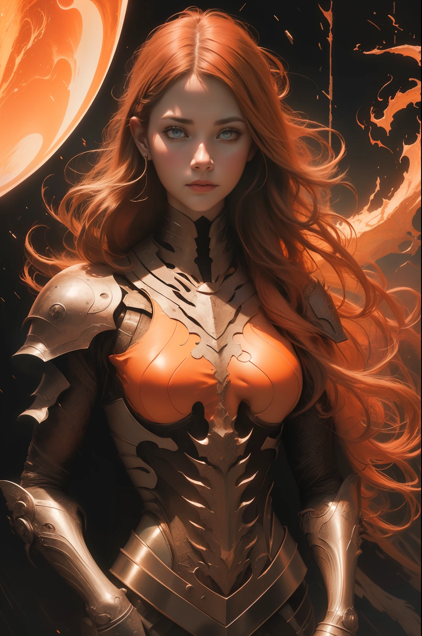 [Detailed illustrations, art based on extremely ideal anatomy, very detailed and detailed drawings, delicate lines with slow and urgent, realistic texture expression],((Color tressed main lines)),(Artwork with outstanding craftsmanship),(Lava Cave Background (Flame Hell: 0.4))),HENAI ANIME [Red-skinned DemonGirl 19 years old, slender muscular] Flame Hair (Demon Knight: 0.5),(Bone Armor ( crack in chest) (Blade of Fresh Blood: 0.4)) (Edge),((Dark fantasy)),((Fine and beautiful skin expression (transparency))),((Clear gaze)),((Perfect eye details (Beautifully drawn eyes)))),(Beautiful perfect face (Realistic face details)),((Beautiful hair details)),(Perfectly proportioned proportions)),( Design built to a high level, ((Advanced structural understanding of materials)),Ideal color coordination),((Artistic decoration)) ((Dense detail)),((Detail,High definition)),[(Ultra-precision detail),((Multilayer texture)),HighQuality,High Resolution],((Accurate simulation of light-material interactions, Understanding of air flow, mechanically correct expression))), ((visual art that conveys a sense of narrative)).