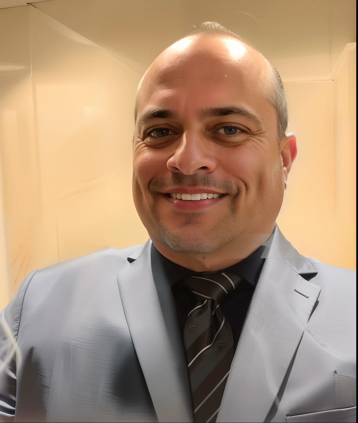 smiling man in a suit and tie standing in front of a wall, foto do perfil, Steve Buschemi, Toninho Matelli, foto de perfil headshot, Miguel Pangrazio, henry ascensio, Gary Montalbano, George Doutsiopoulos, foto de perfil profissional, david rios ferreira, taken in the early 2020s, Brian Pulido, imagem de perfil, Joel Torres