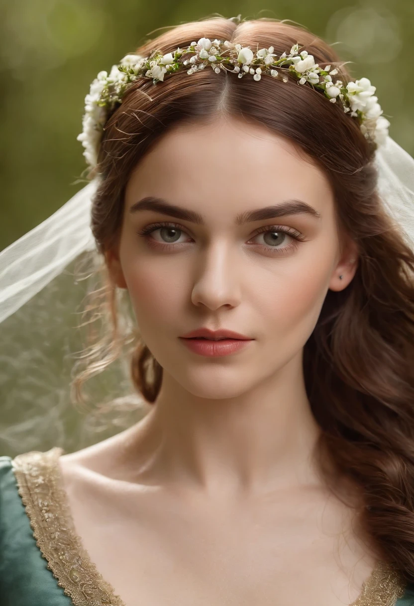 (((uma ferida avermelhada profunda atravessa sua bochecha esquerda))) tez justa, mulher em torno de 19 anos, cabelos brancos naturais, olhos verdes distintos, vestindo kohl, slender and graceful, Beautiful, luz de velas em um ambiente medieval, Ultra sharp focus, tiro realista, roupas femininas medievais, cores tetradicas (cicatriz:1.4)
