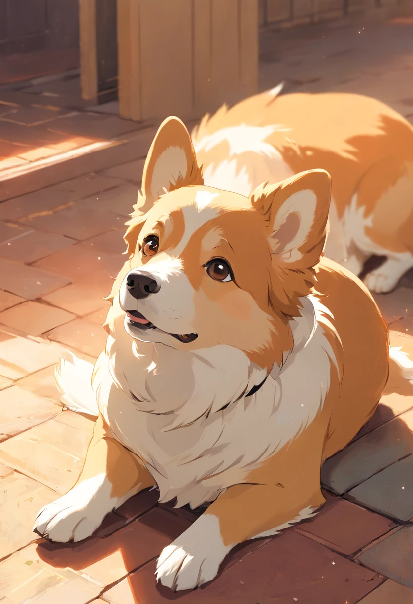 "Generate an ultra-high definition image capturing a pembroke Welsh corgi in a chic, Classic dog pose. Use advanced macro photography techniques to highlight the intricate details of the dog's coat, standing ears, e olhos expressivos e lingua parcialmente para fora. Place the camera at the dog's eye level, creating an intimate connection between the viewer and the canine subject. Implemente uma ampla abertura para profundidade de campo rasa, Permita que o cachorro se destaque nitidamente contra um fundo suavemente desfocado. Improve lighting to emphasize the textures and contours of the dog's body, Uso de Soft, Fuzzy lighting to remove harsh shadows and create a, ambiente aconchegante. Capture the dog in a relaxed position, mas equilibrada, showing your flexibility and elegance. Experimente capturar o momento durante o movimento natural, como alongamento ou tosa, to convey a sense of authenticity. Implement post-processing techniques to refine image clarity, contraste, and color balance, garantindo que todos os aspectos, from the dog's intricate patterns to its intense gaze, Renderiza em detalhes impressionantes. Enfim, Convey the serene beauty and innate grace of the Welsh dog corgi pembroke, Capture a fleeting moment that celebrates the unique essence of canine curiosity and balance."