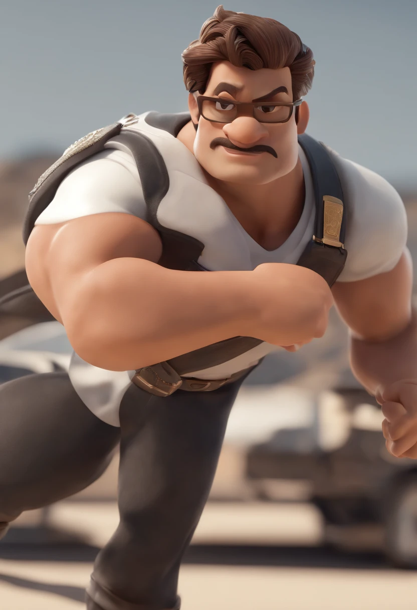 Personagem de desenho de um homem usando barba alinhada e usando uma camisa preta e usando uma gargantilha dourada , um personagem animado, Caractere estilizado, animation style rendering, 3D estilizado, Arnold Maya render, 3 d render stylized, toon render keyshot, Personagem 3D, Personagem 3D, 3d rendering stylized, 3 d character render, personagem de desenho animado, Personagem de close up, Pose de personagem, (Estilo Pixar) (master part:1.2) (Bokeh) (best quality) (pele detalhada) (textura detalhada) (8k) (argila) (Cinematic lighting) (foco nítido，Senta e vaza a parte superior do corpo