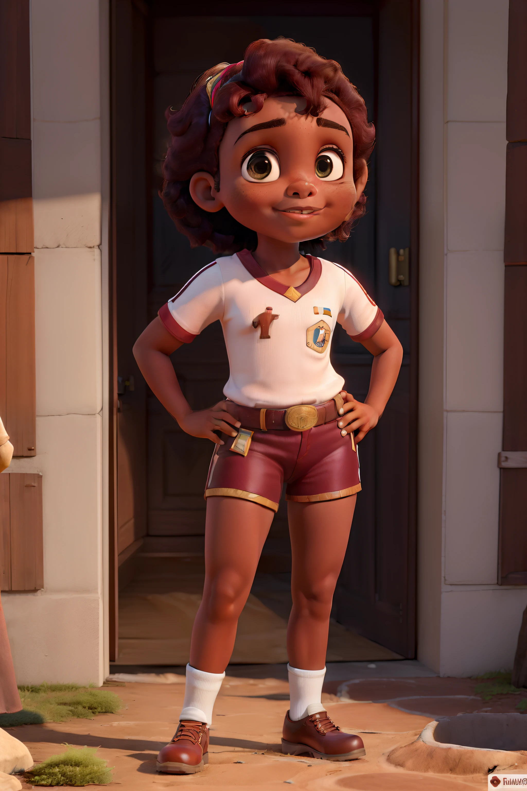 (best quality,Altas,ultra-detalhado,Realistic:1.37), de pele escura em um belo castelo com menina de pele clara e menina de pera de cabelos pretos, usando roupas de conto de fadas