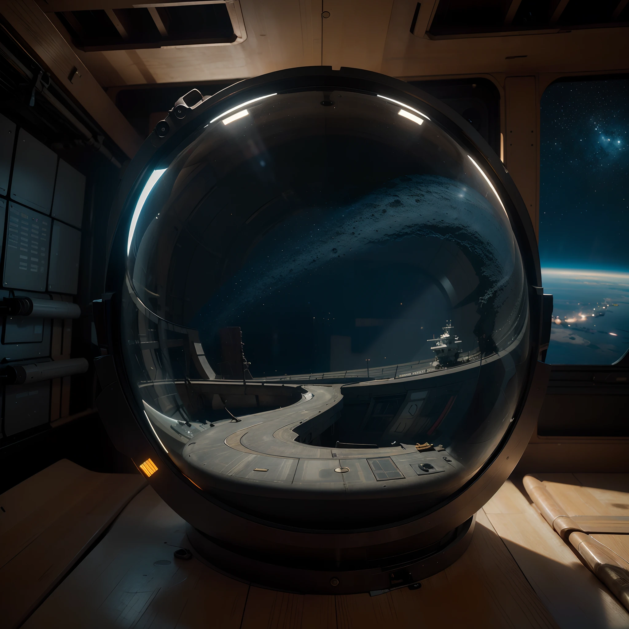 (Best Quality,Haute,Master Parts:1.2),ultra-detailliert,(Realistic,Photorealista,Photorealsitic:1.37),coloring,Space traveler with multiple planets in high definition image, vivd colour, Various warships