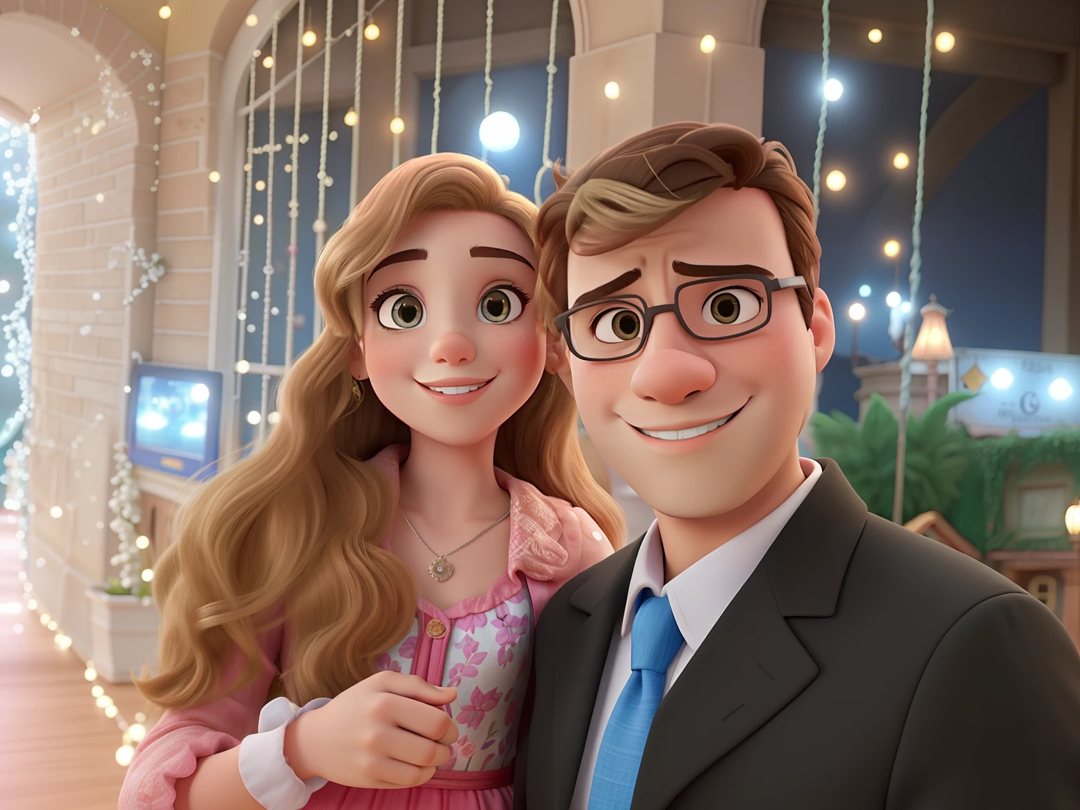 Casal feliz igual filme da Disney amor