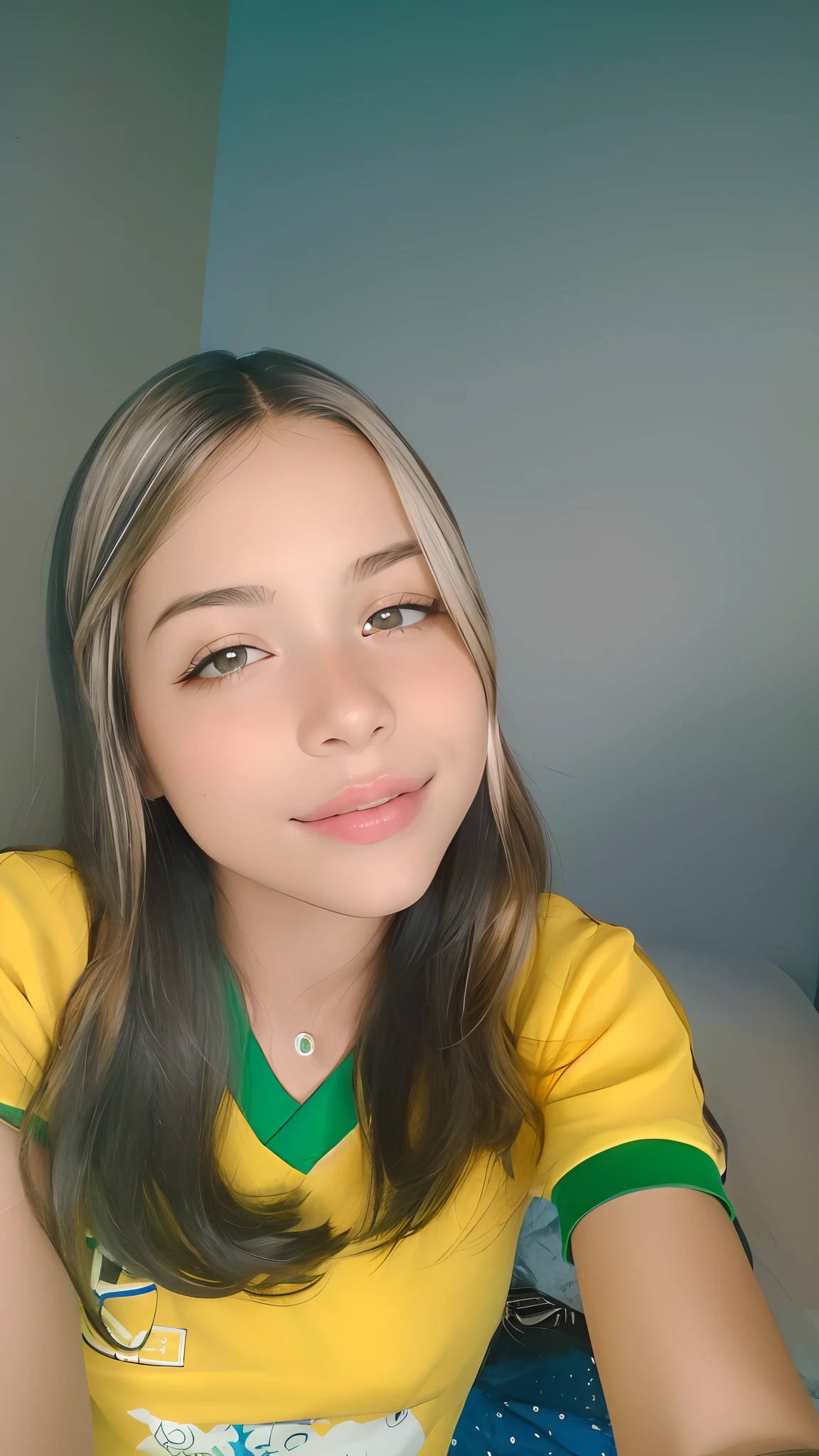 (best quality, master part, rosto perfeito, Beautiful and Aesthetic:1.2, colorido, Dynamic angle, Rosto mais detalhado) cabelos coloridos, Menina de 18 anos, medium tits, flirting on camera, , 35 mm, Bokeh, 9:16, (detalhes intrincados, hiperdetalhado:1.15), circunstanciado, luz passando pelo cabelo (alto contraste, Arte Oficial, extremamente detalhado, mais alto detalhado),