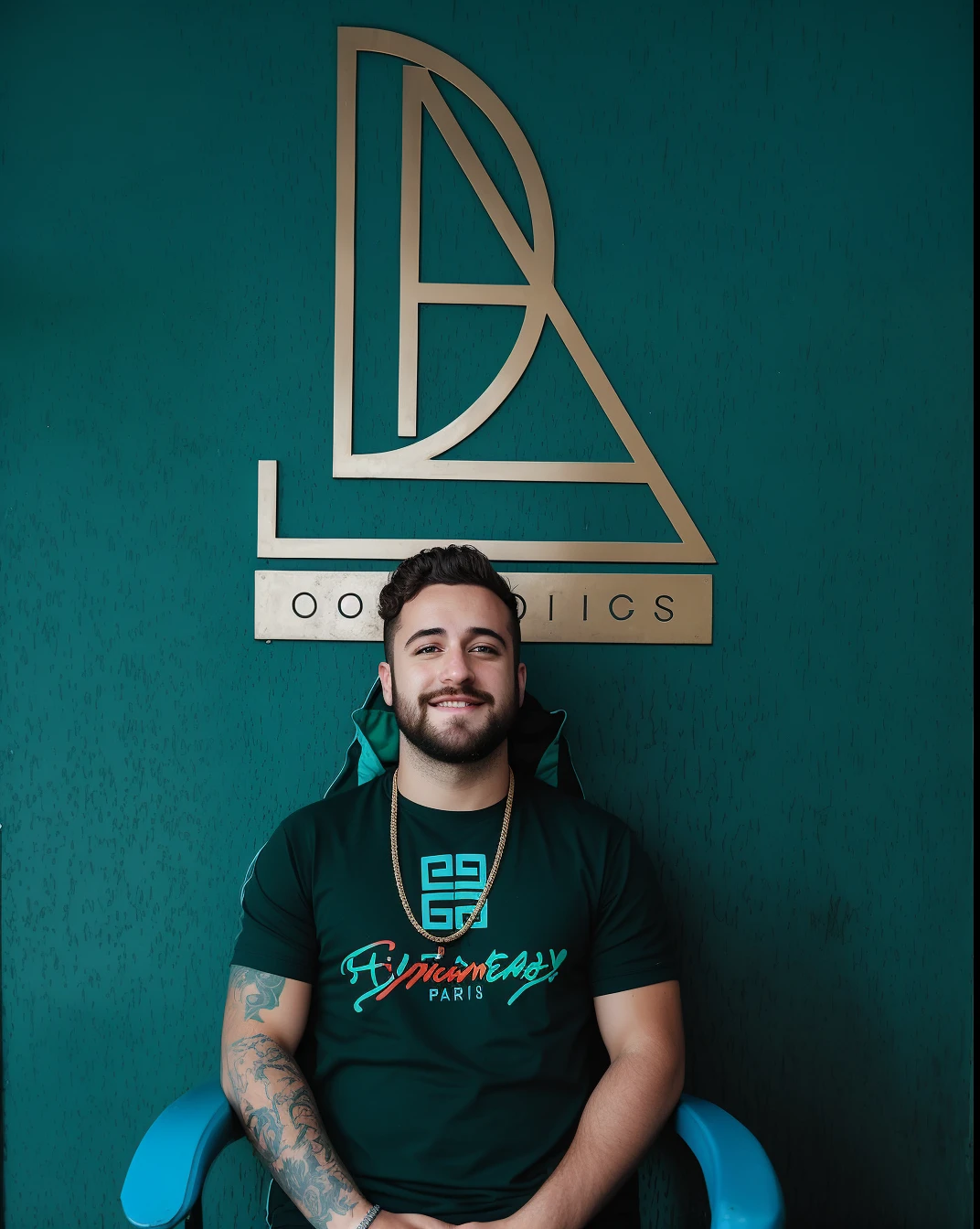 Homem sentado em uma cadeira em frente a uma parede verde, Jorge Lacera, Retrato no meio da foto, daniel mirante, Cedric Payravernay, Cedric Peyranavernay, Boroque preciso, Fachada Freddy Mamani Silvestre, the last portrait of mac miller, Directed by: Derek Zabrocki, Directed by: Patrick Adam, mickael lelièvre