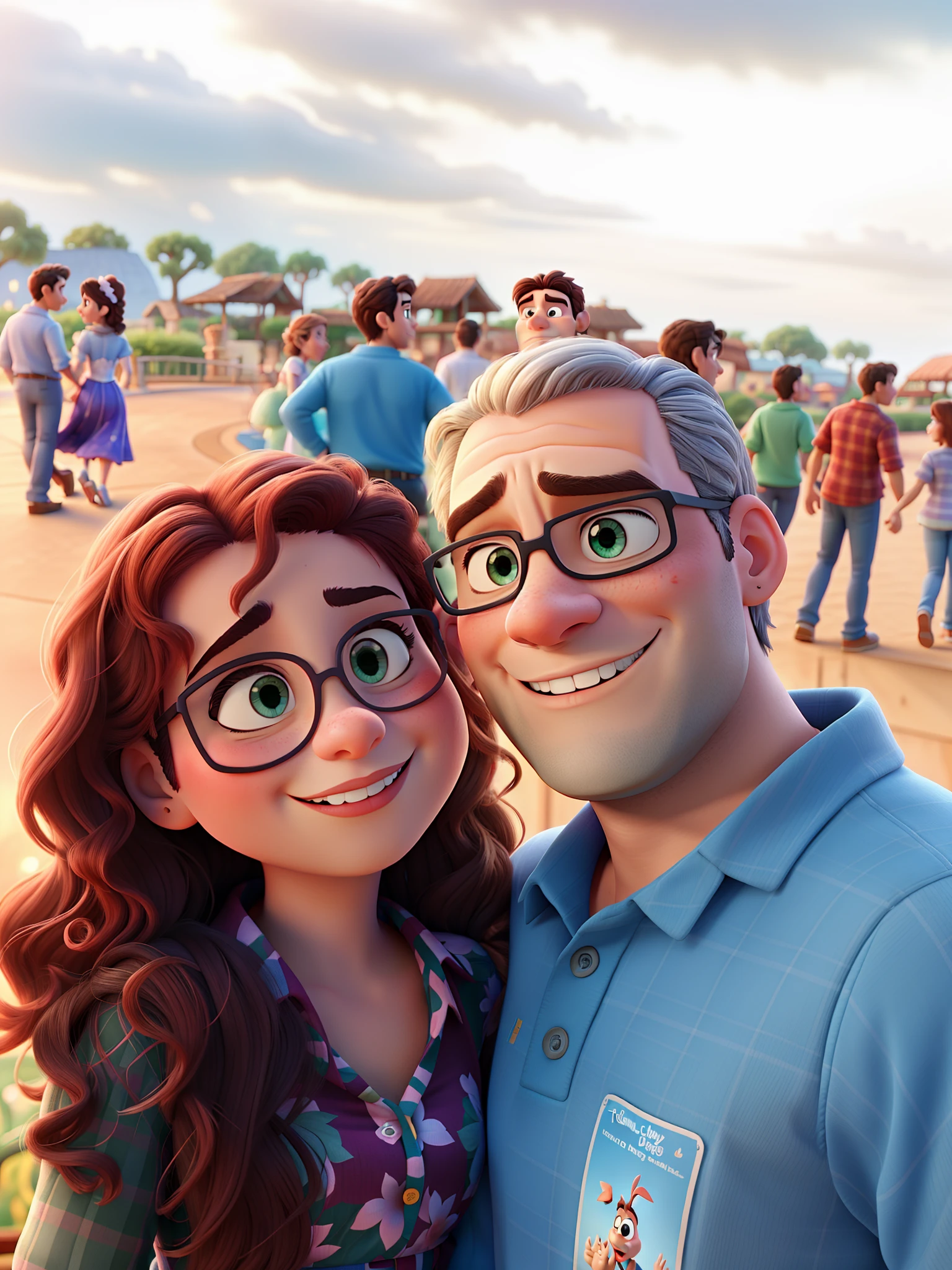 romantic couple, igual aos filmes Disney Pixar