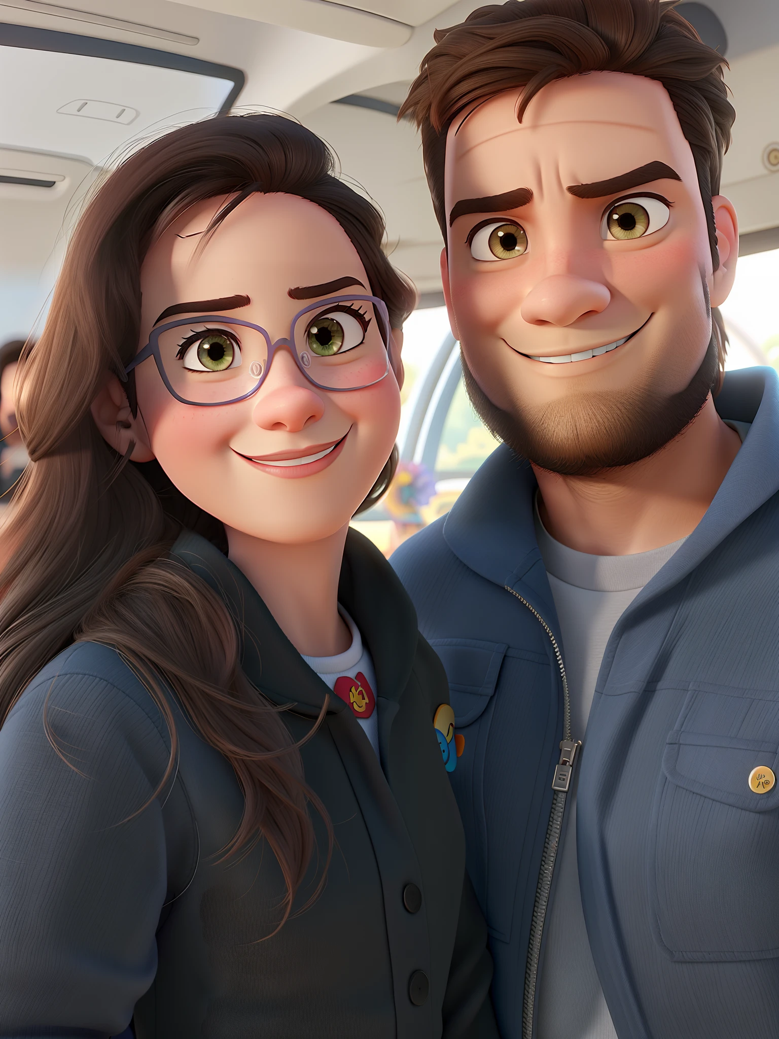 Casal estilo Disney pixar, alta qualidade, melhor qualidade