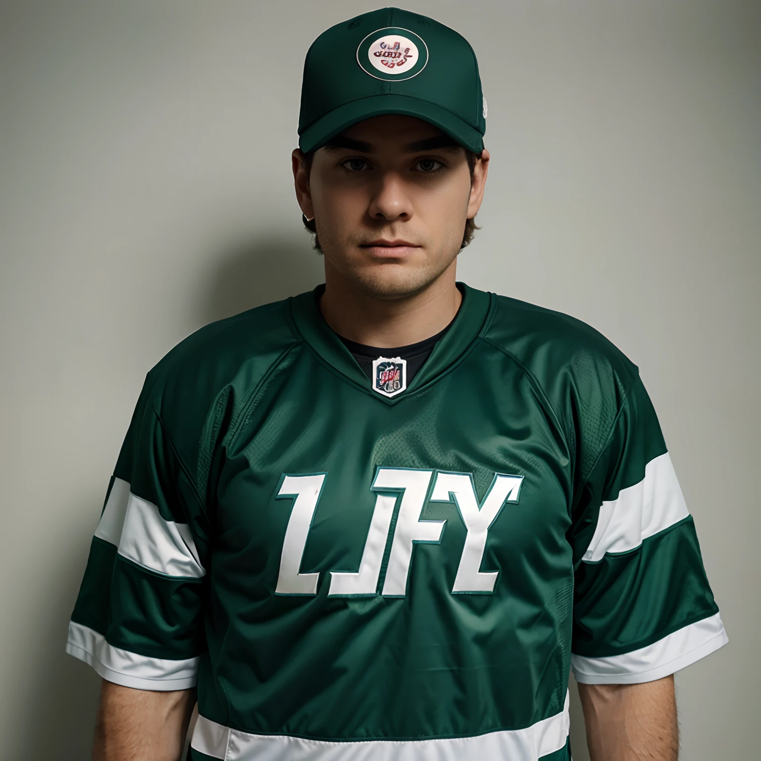 manatee wearing jets sauce gardner jersey