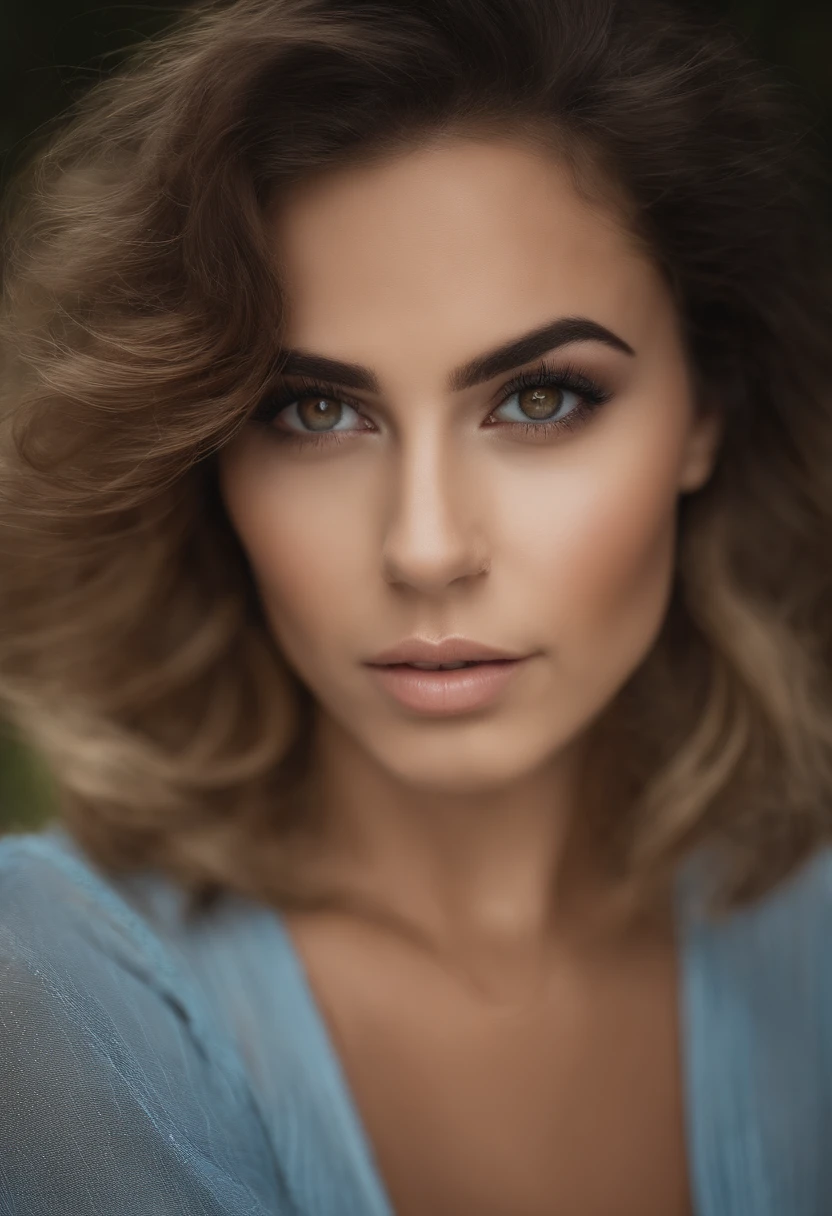 retrato da menina, Menina sexy com olhos castanhos, Portrait decoration on your head, Retrato de Crystal Boyd, cabelos loiros e olhos grandes, selfie de uma jovem mulher, Maquiagem sem maquiagem, maquiagem natural, Look directly at the camera, Rosto com ArtGram, Maquiagem fina, Excelente fotografia de corpo inteiro, no quarto, seios grandes, louro, Latim, mamas expostas, Camisa sem camisa, Loira de 24 anos, Fotografia de retrato HD, natural, sem sombras no rosto, circunstanciado (textura, Hair, brilhar, Cor), circunstanciado, olhos brilhantes, sem roupa