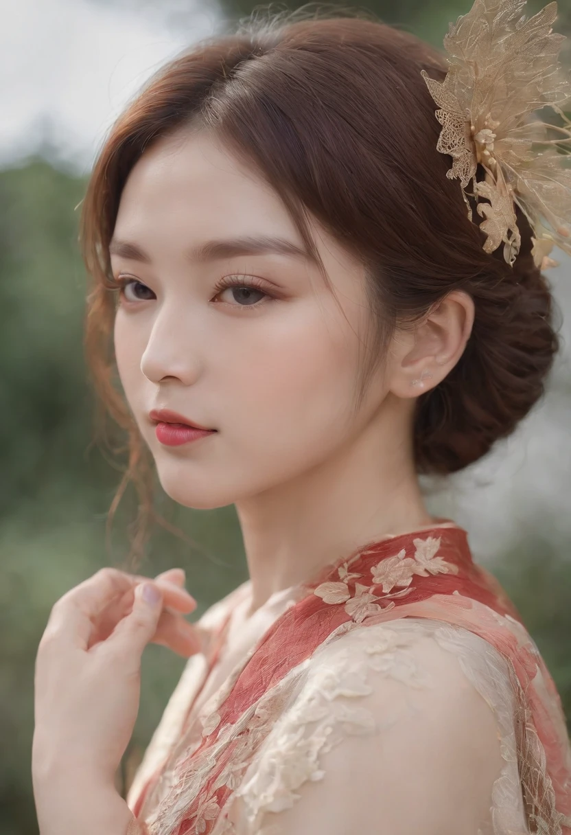 Informal art、PerfectNwsjMajic,(master-piece、最高品質、最高品質、Informal art、Satisfying aesthetics:1.2)、(1girl in)、Very detailed、Very colorful.、Max Details、Informal art、Unity 8k壁纸、Ultra - Details、Satisfying aesthetics、Beautiful faces in detail、master-piece、最高品質、(Zentangle、Datura、tangle、Entangle)、Holy Light、rin、It also has flexible text., Overcoming and Hope. The chest is large.，huge breast, Size D、Slimness、The chest is open.、The eyes are doubled.（Fine Eyes）, Beautiful with details、I flutter my wings in the wind.、Gradient hair color、high heels、Anklet Golden Tone、Beautiful girl in kimono、