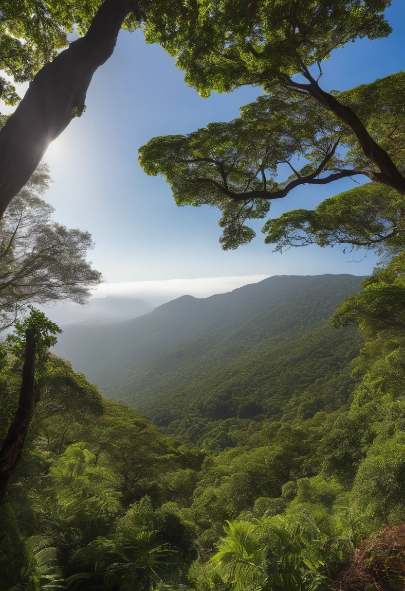 floresta  verde，((Rebanho branco))，Cloudless white sky，concordia santa catarina brasil，4k，K HD |