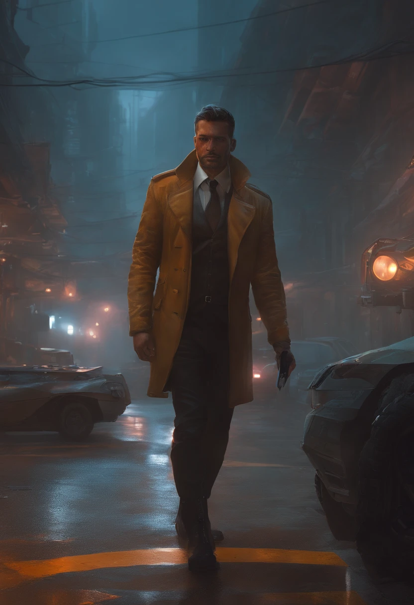 Retrato detalhado cyberpunk (Pessoa SKS), Futurista Neon Reflexive Wear, scientific fiction, Robot Parts, Ismail Inceoglu Dragan Bibin Hans Thoma Greg Rutkowski Alexandros Pyromallis Nekro Rene Margitte Ilustrado, rosto perfeito,  ((tatuagem)), , pele fosca, Poros, Rugas, hiperdetalhado, hiper-realista,, Moody Lighting, Hasselblad Award Winner, soft diffuse lighting,  Sorriso,, machine face, detalhes finos, sombreado realista, intrincado, elegante,
