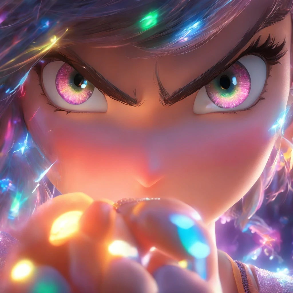 （Estilo Pixar),Modelo de quarto pequeno aconchegante, Modelo de personagem em miniatura, fonte de luz da direita para a esquerda, Rum lighting, fonte de luz da direita para a esquerda, (ISO distance vision), (de cima para baixo), Realistic proportions, Post-processing, ((perspectiva ortogonal)), Super Detalhe, Realistic, super realistic, photoreal render, Cor irridescent, Glitters