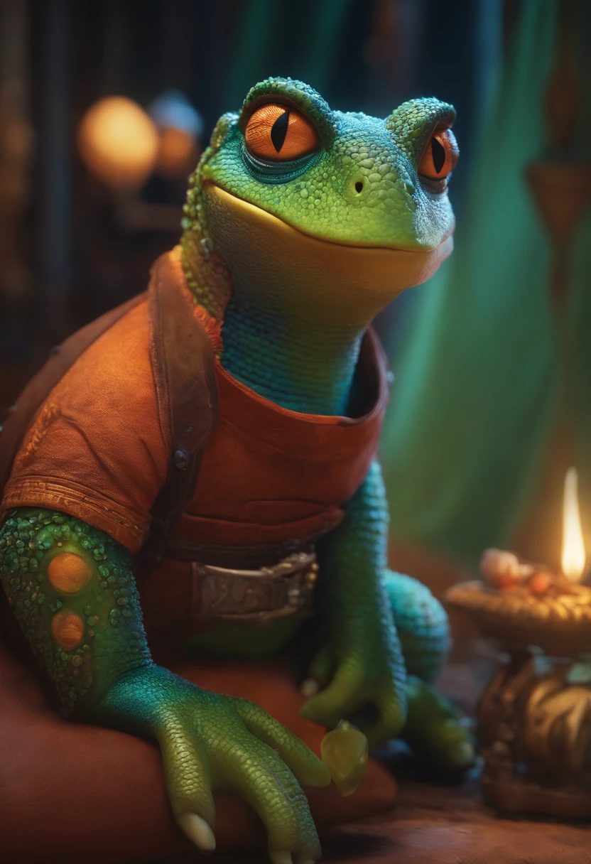 Criar um personagem no estilo pixar dentro de um jaleco. personagem morena
